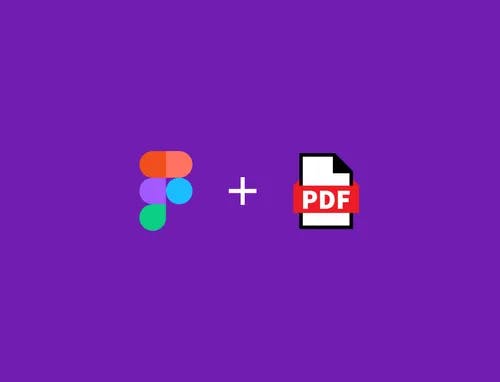 Photo of Figma logo, a plus sign, and the PDF document logo