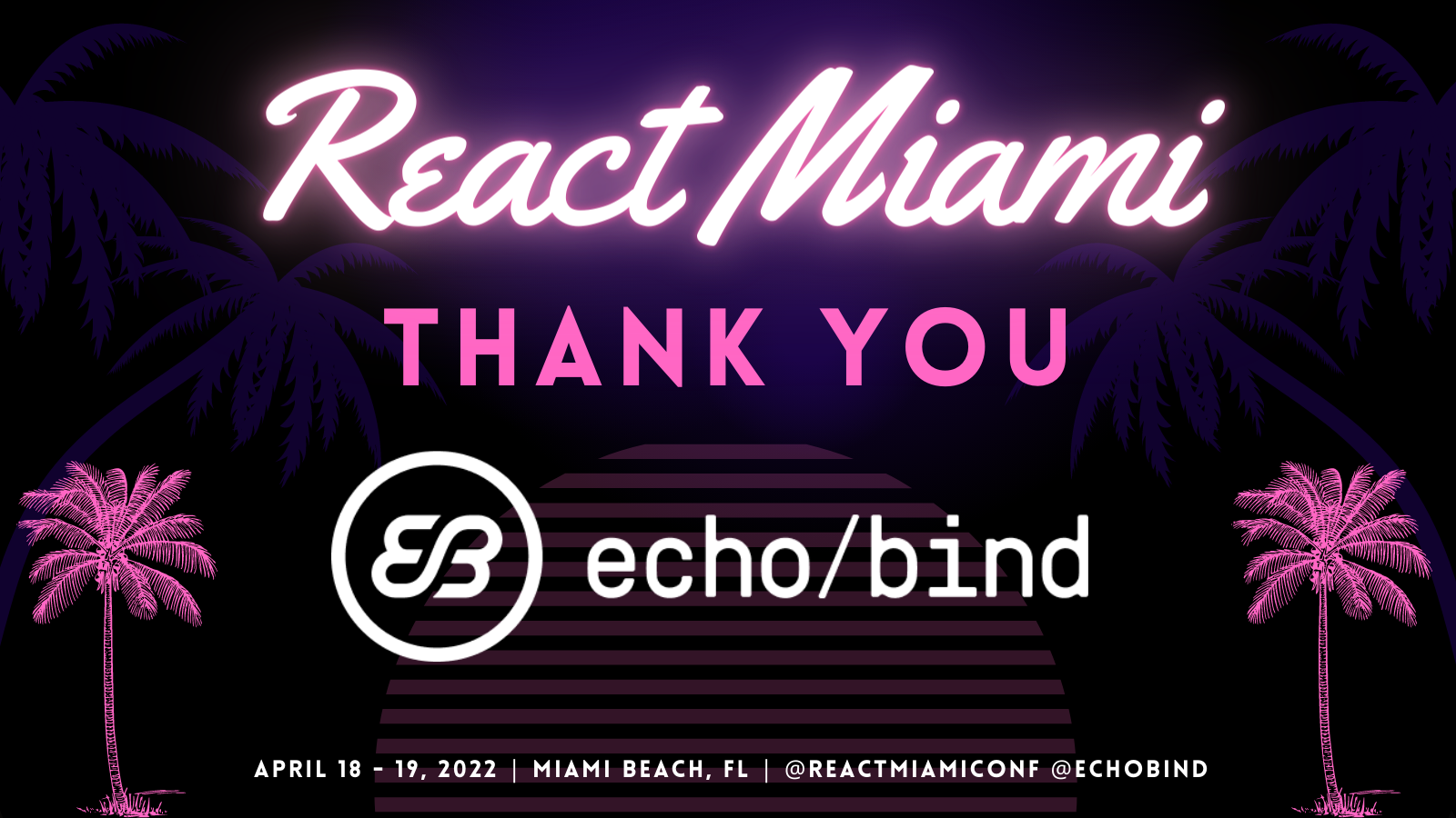 Echobind React Miami logo